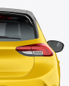 Hatchback 5-doors Mockup - Back View