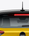 Hatchback 5-doors Mockup - Back View