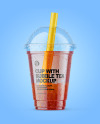 Fruit Bubble Tea Cup Mockup