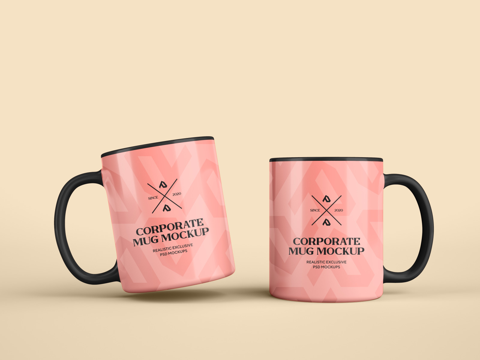 Enamel Mug and Coffee Cup Mockups Set Enamel Mug and Coffee Cup Mockups Set