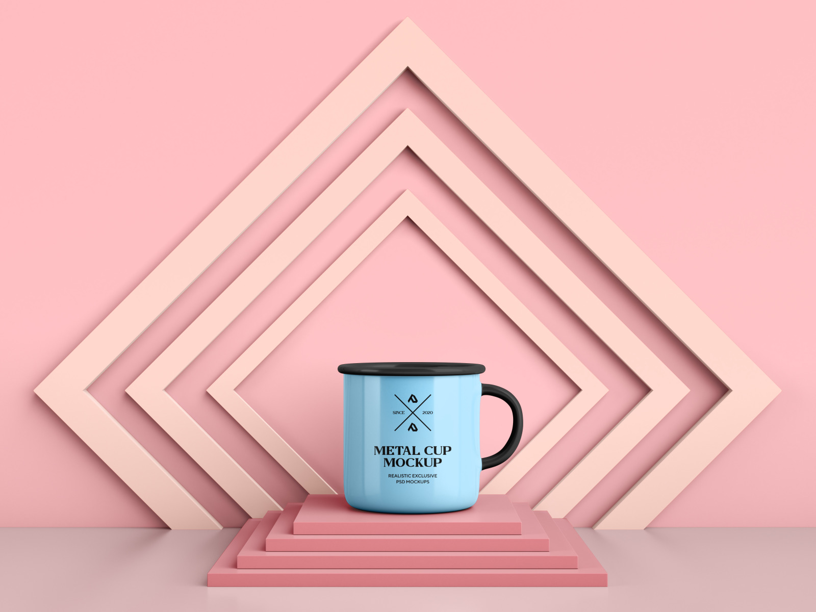 Enamel Mug and Coffee Cup Mockups Set Enamel Mug and Coffee Cup Mockups Set