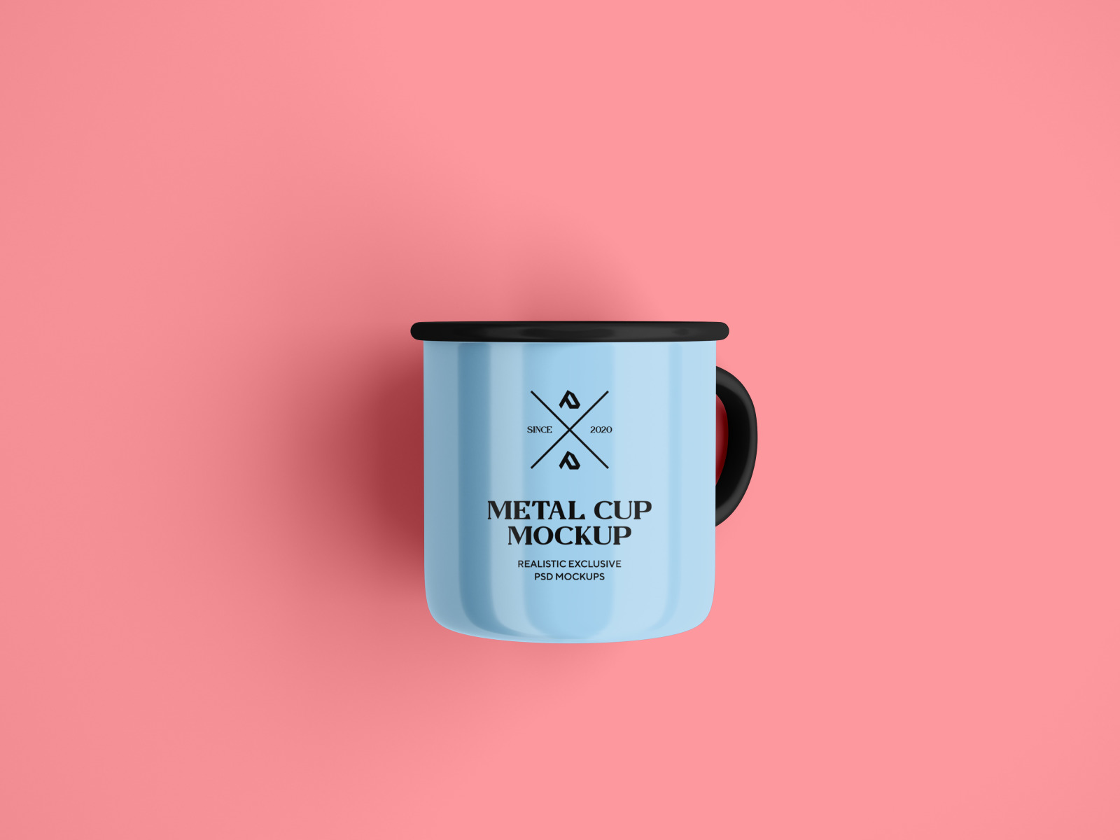 Enamel Mug and Coffee Cup Mockups Set