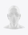 Face Mask Mockup - Front View