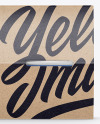 4 Plastic Cups Kraft Paper Pack Mockup – Front View