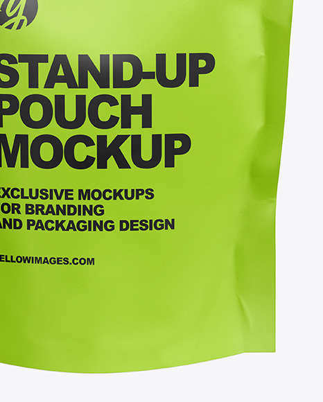 Matte Pouch Mockup - Front View