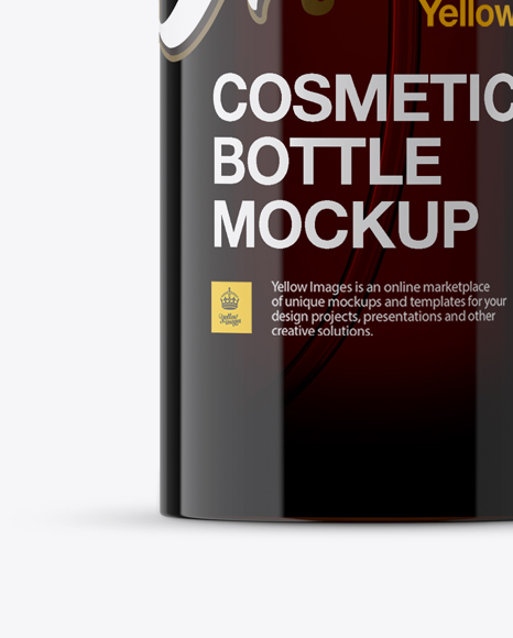Amber Spray Bottle Mockup