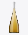 Clear Glass Bottle With White Wine Mockup