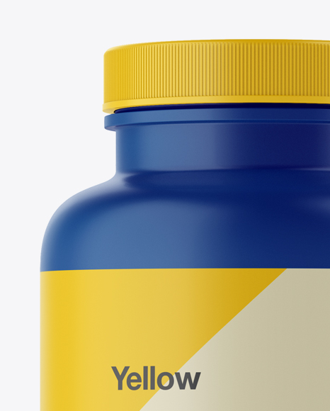 Matte Pill Bottle Mockup