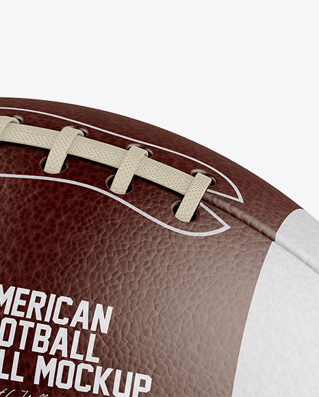 American Football Ball Mockup - Halfside View