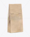 Kraft Paper Bag Mockup - Halfside View