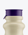 Matte Plastic Dairy Bottle Mockup - Front View