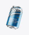 330ml Aluminium Can With Metallic Finish Mockup