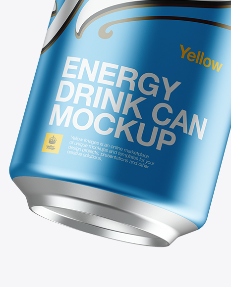 330ml Aluminium Can With Metallic Finish Mockup - Free Download Images