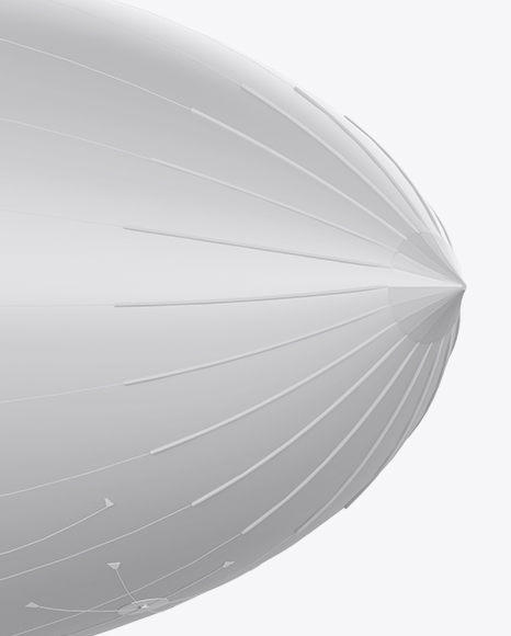 Zeppelin Mockup - Halfside View