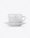 Matte Coffee Cup Mockup - Front View