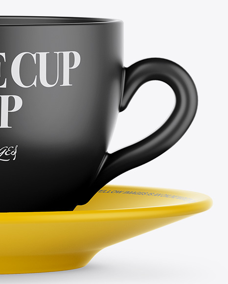 Matte Coffee Cup Mockup - Front View