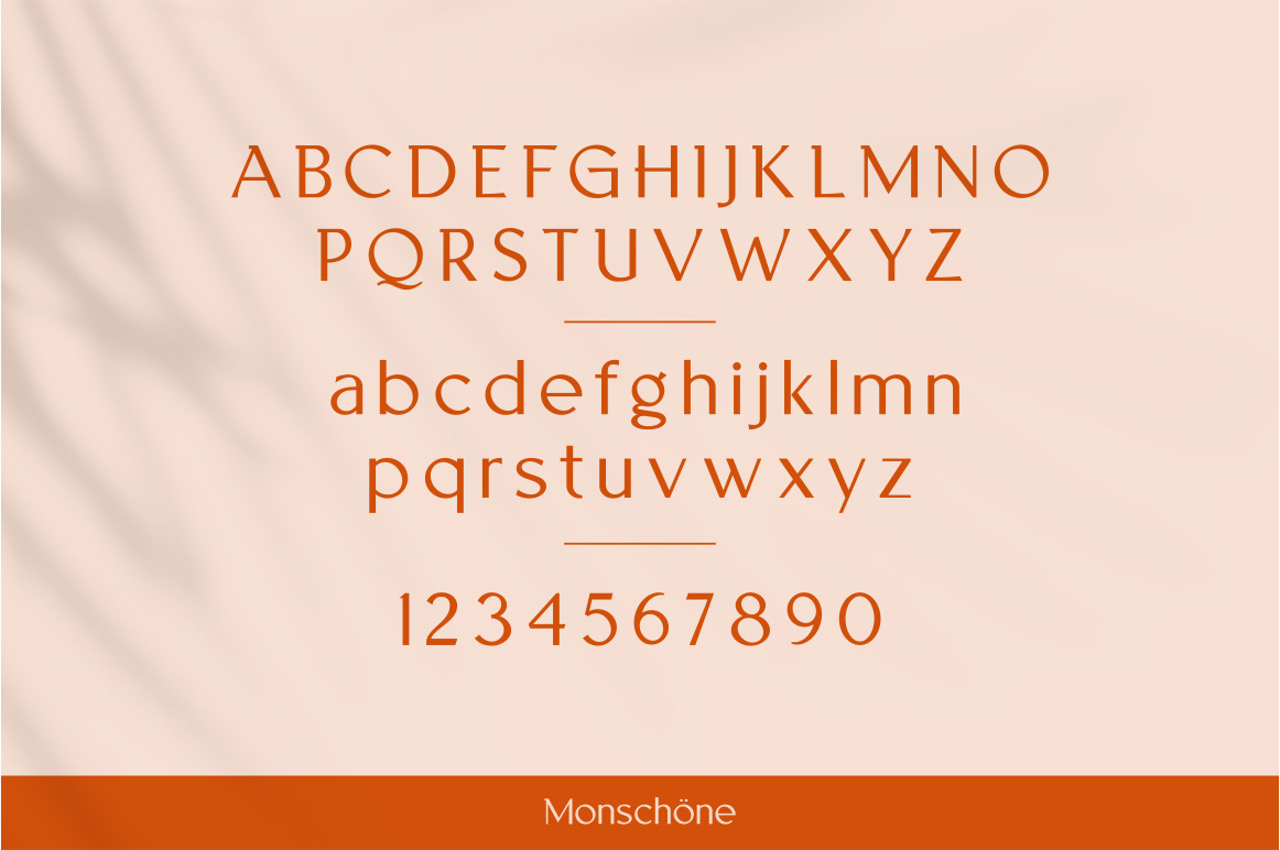 Monschone Luxury font Monschone Luxury font