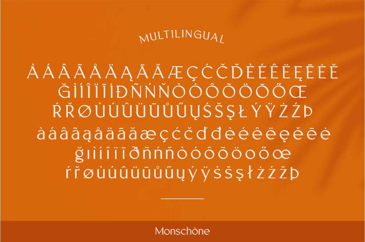 Monschone Luxury font Monschone Luxury font