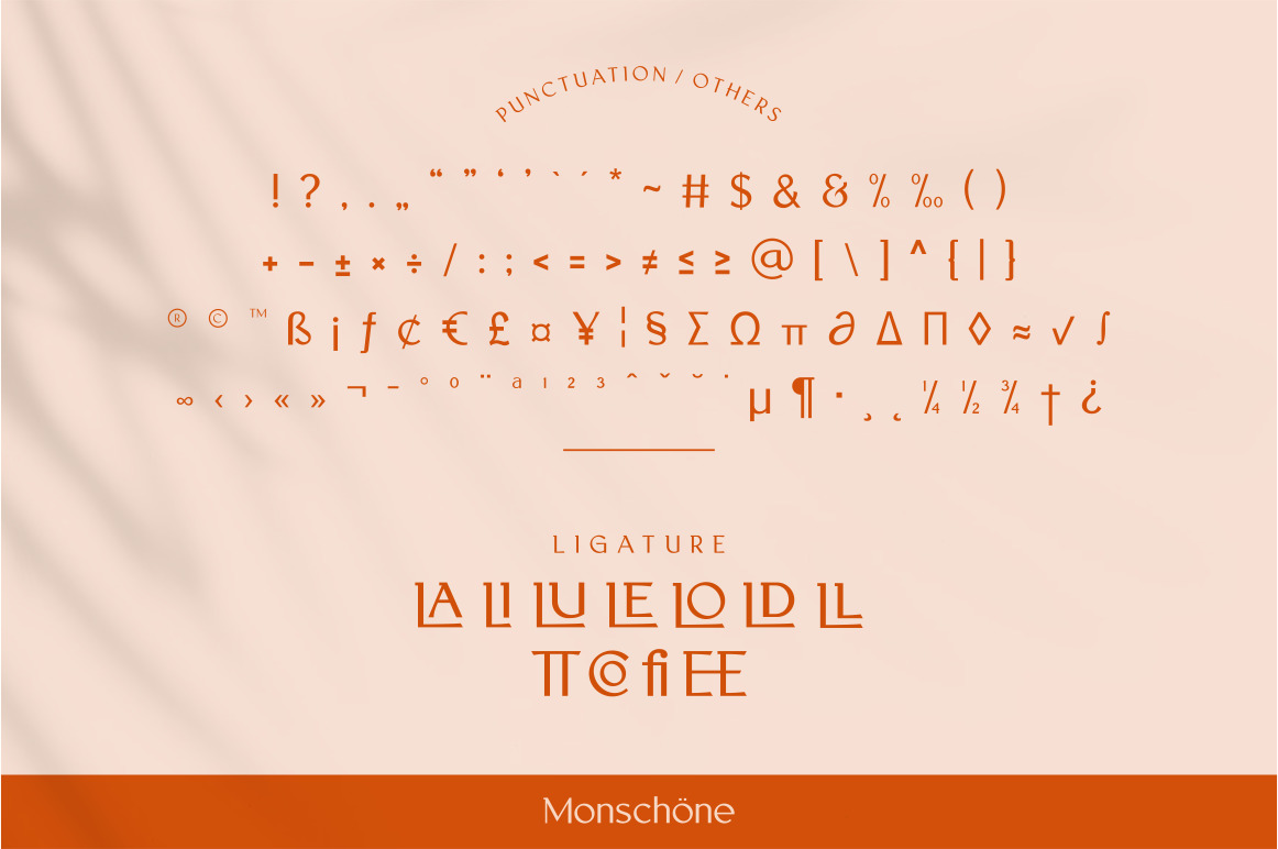 Monschone Luxury font Monschone Luxury font
