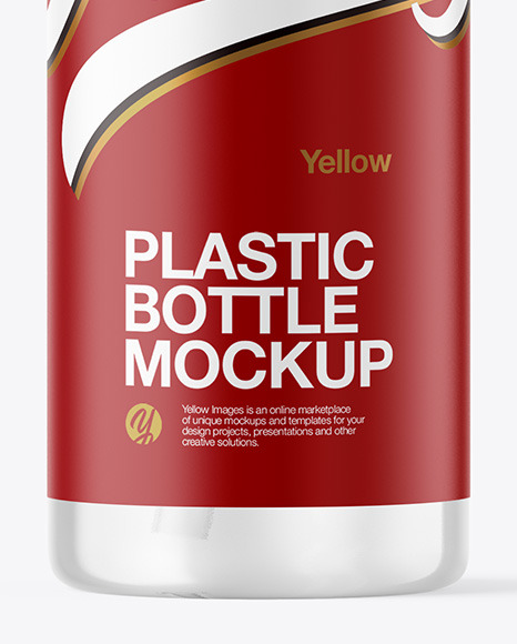 Clear Plastic Bottle with Pump Mockup