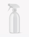 Glossy Spray Bottle Mockup