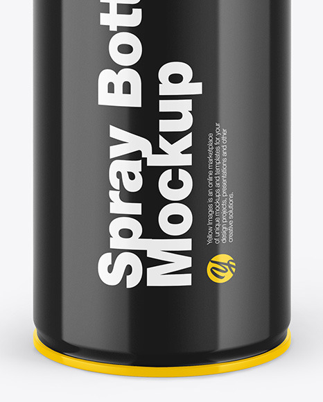 Glossy Spray Bottle Mockup