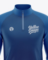 Men’s Raglan Quarter-Zip Pullover Mockup - Front View