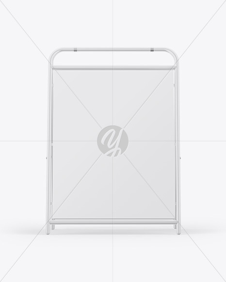 Glossy Street Stand Mockup