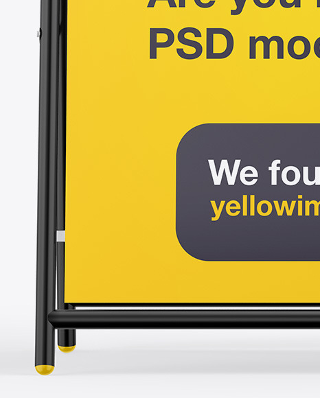 Glossy Street Stand Mockup