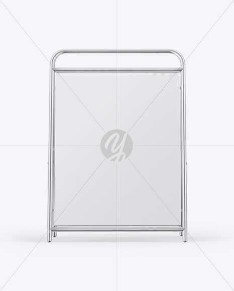 Metallic Street Stand Mockup