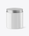 Glossy Plastic Jar Mockup Glossy Plastic Jar Mockup