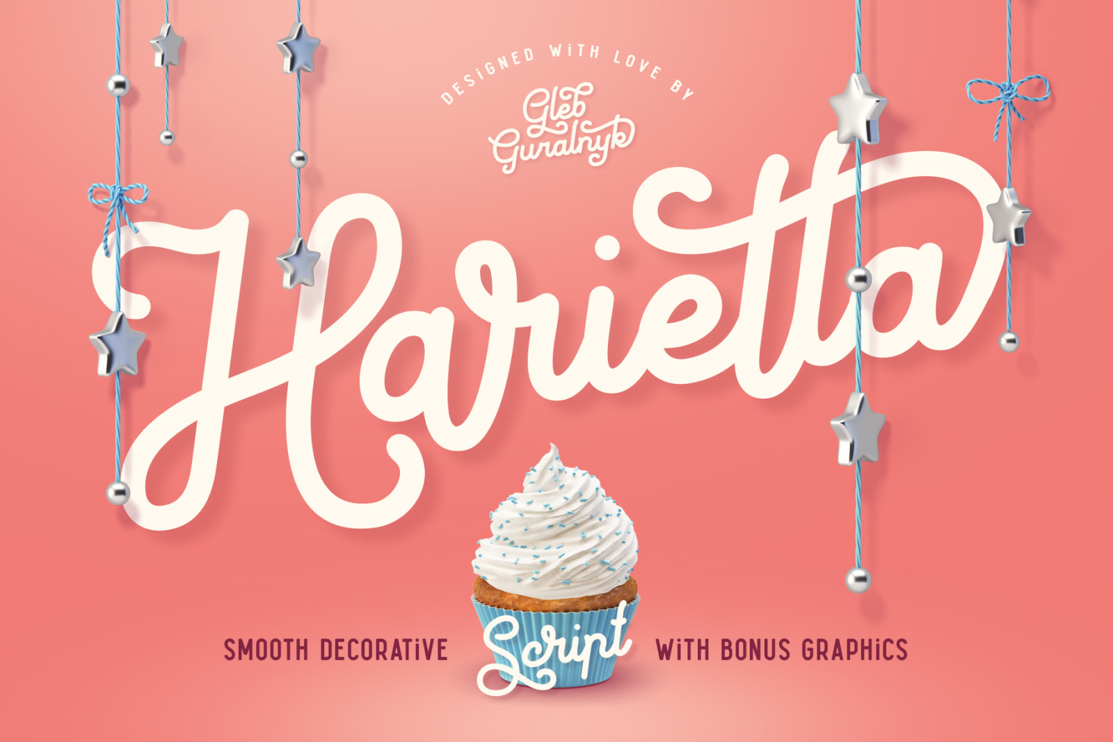 Harietta font and graphics