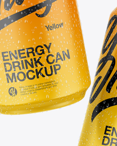 Two Matte Cans Mockup