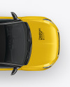 Hatchback 5-doors Mockup - Top View