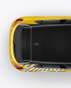 Hatchback 5-doors Mockup - Top View