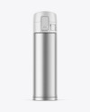 480ml Matte Metallic Thermo Bottle Mockup