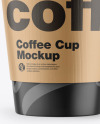 Matte Coffee Cup w/ Holder Mockup