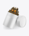 Glossy Paper Tube W/ Tea Mockup