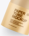 Glossy Paper Tube W/ Tea Mockup