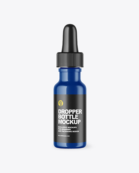 Glossy Dropper Bottle Mockup - Oil dropper bottle mockup