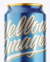 Glossy Metallic Drink Can Mockup