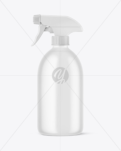 Frosted Spray Bottle Mockup