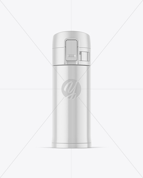 360ml Glossy Thermo Bottle Mockup