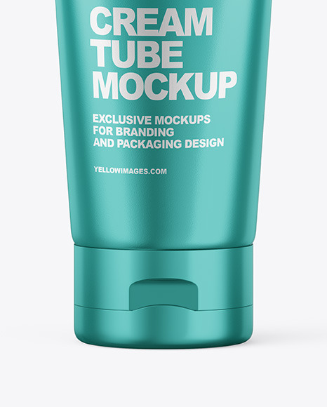 Metallic Cosmetic Tube Mockup