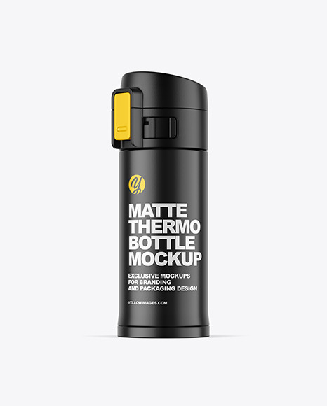 360ml Matte Thermo Bottle Mockup