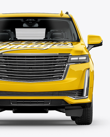 Luxury SUV Mockup - Front View