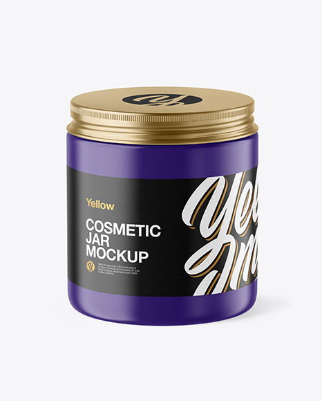 Matte Plastic Jar Mockup