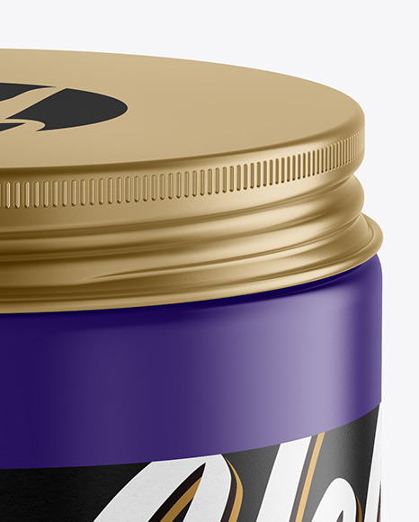 Matte Plastic Jar Mockup