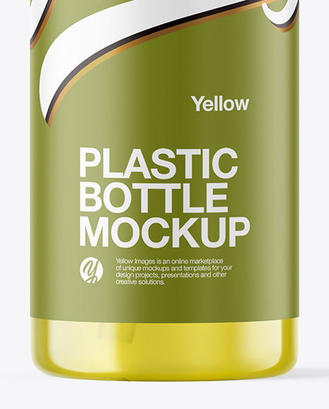 Clear Plastic Bottle with Pump Mockup