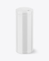 Glossy Closed Sanitizing Wipes Canister Mockup